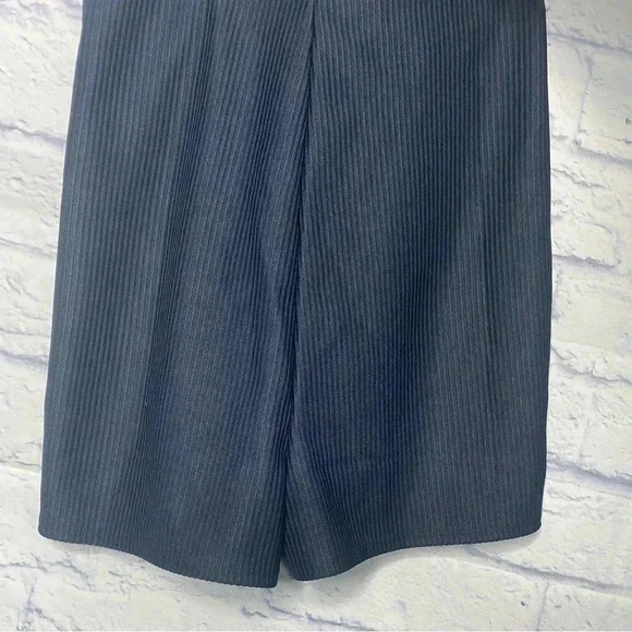 ASOS DESIGN rib jersey stretch collared retro romper in navy - Picture 7 of 8